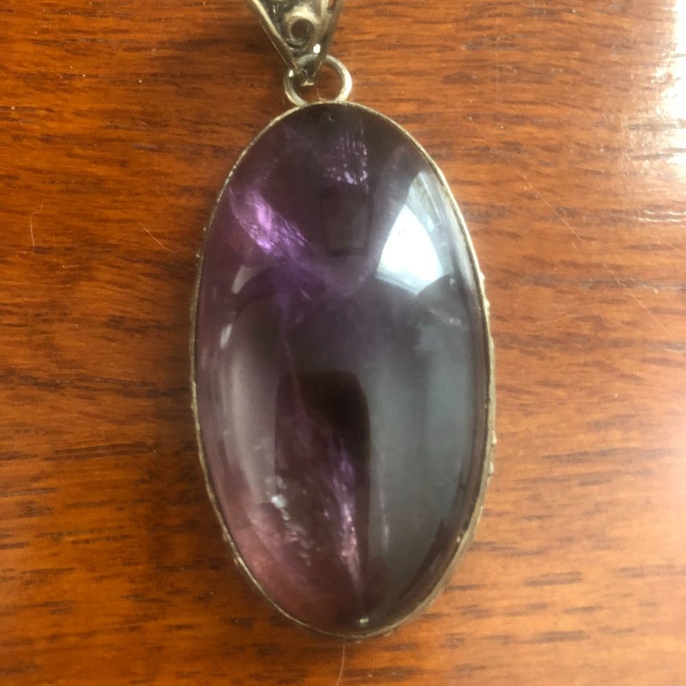 LARGE Amethyst Pendant